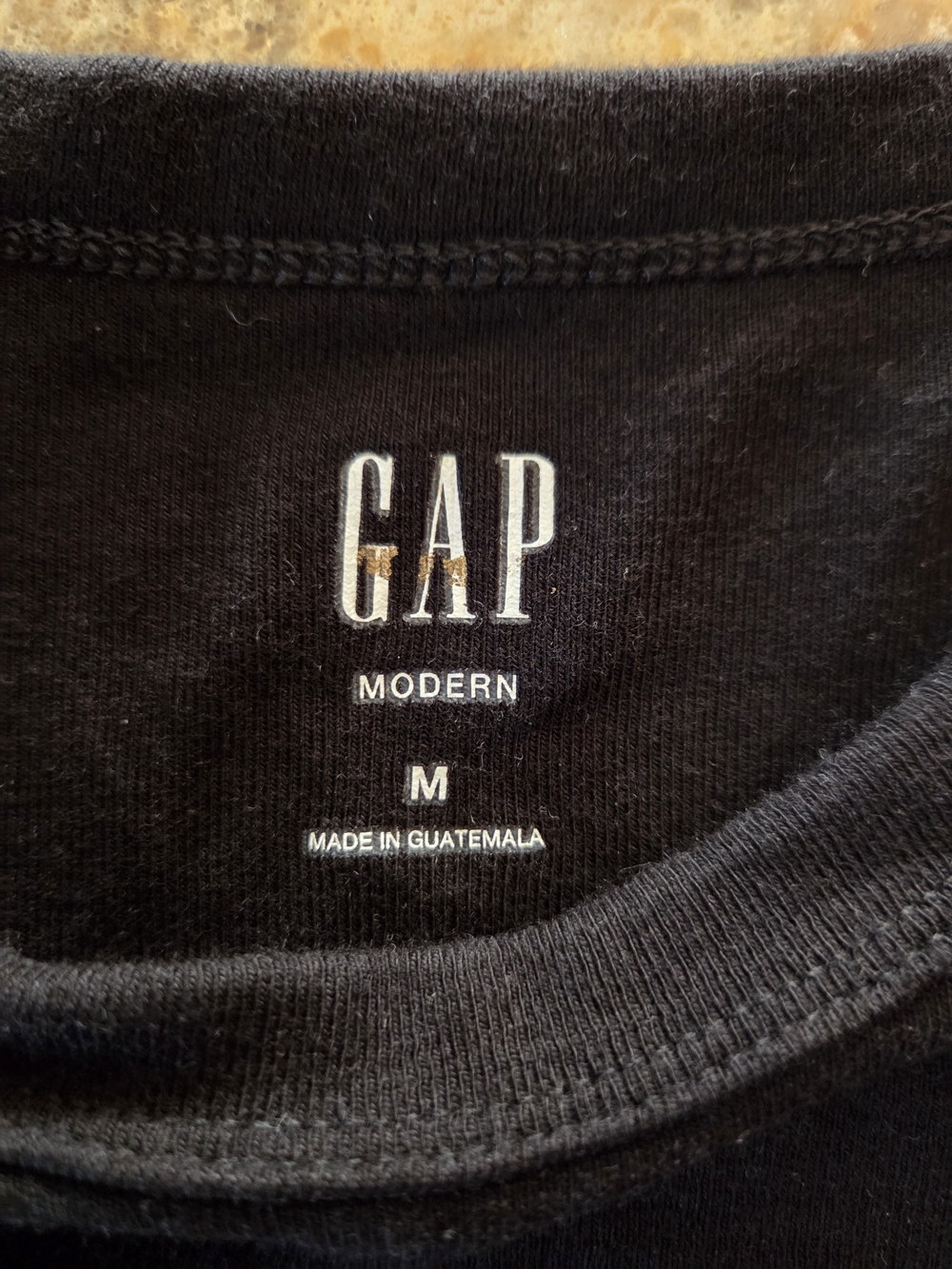 GAP Black Modern Crewneck Tank Top Sz M - Picture 6 of 9